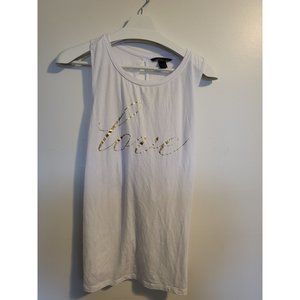 Victoria Secret White Love Tank Top